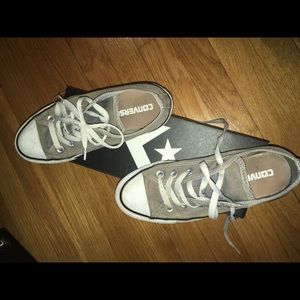 Grey Worn Converse